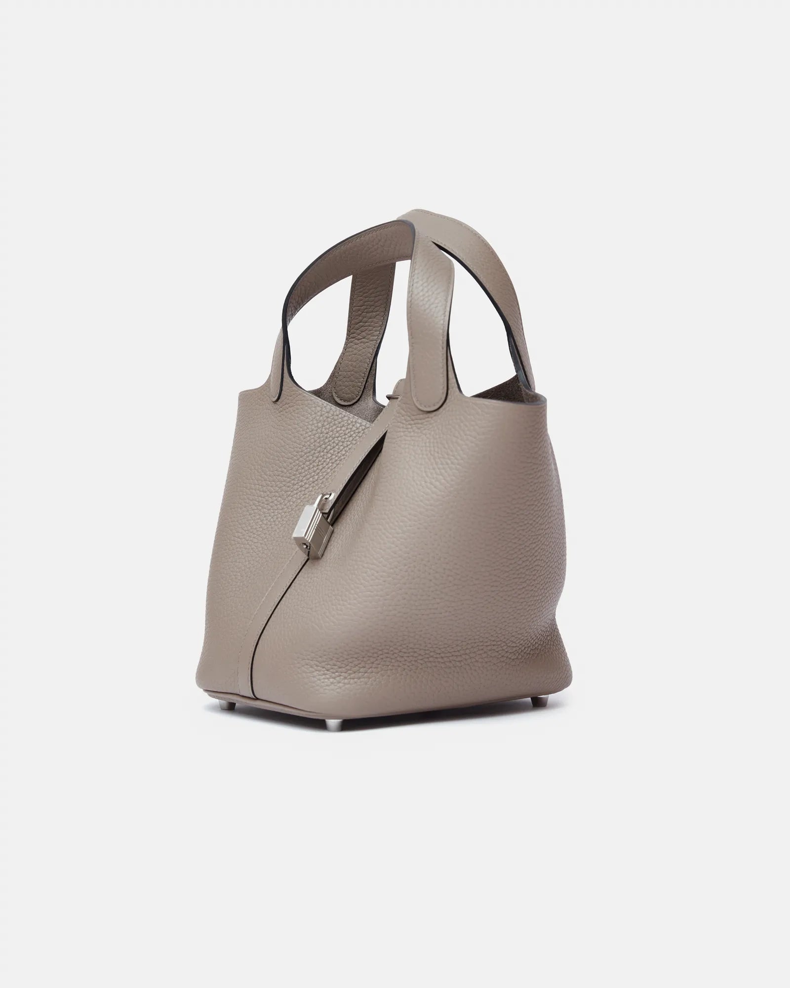 Hermès Picotin 18 Gris Asphalte Clemence PHW