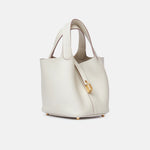 Hermès Picotin 18 Craie Clemence GHW