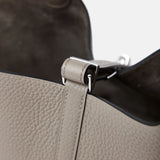 Hermès Picotin 18 Gris Asphalte Clemence PHW