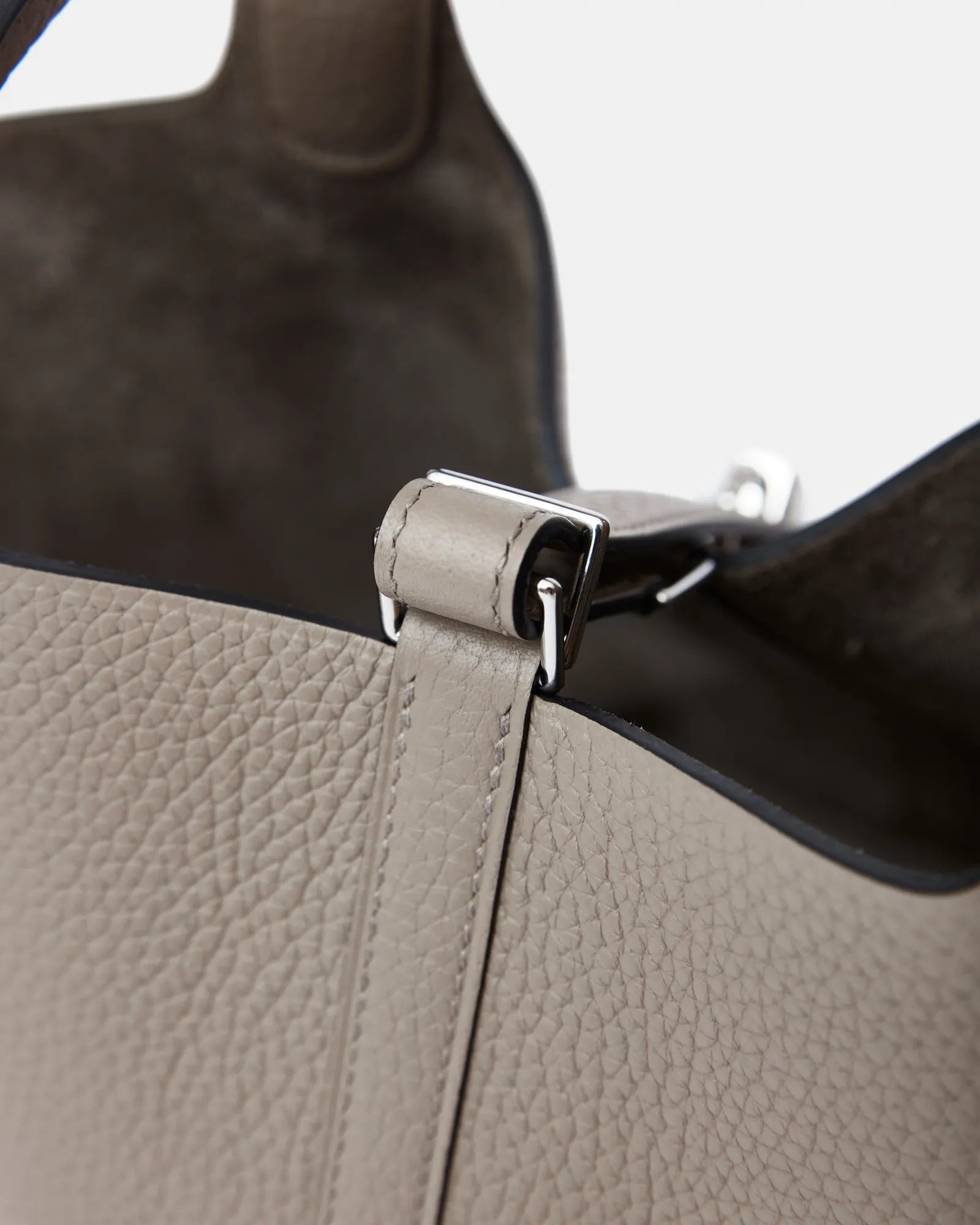 Hermès Picotin 18 Gris Asphalte Clemence PHW