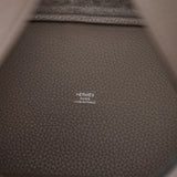 Hermès Picotin 18 Gris Asphalte Clemence PHW