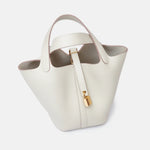 Hermès Picotin 18 Craie Clemence GHW