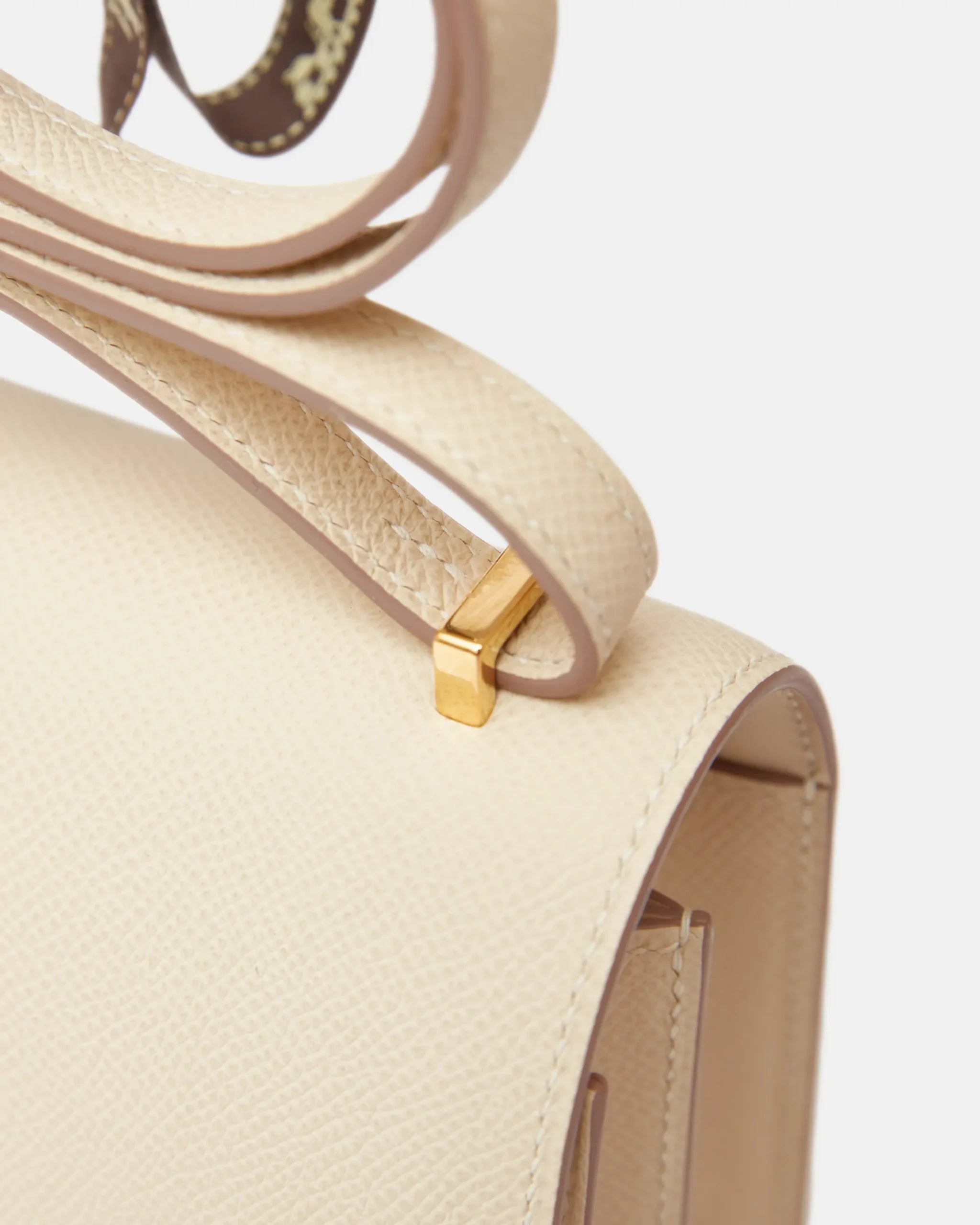 Hermès Mini Constance 18 Craie Epsom GHW