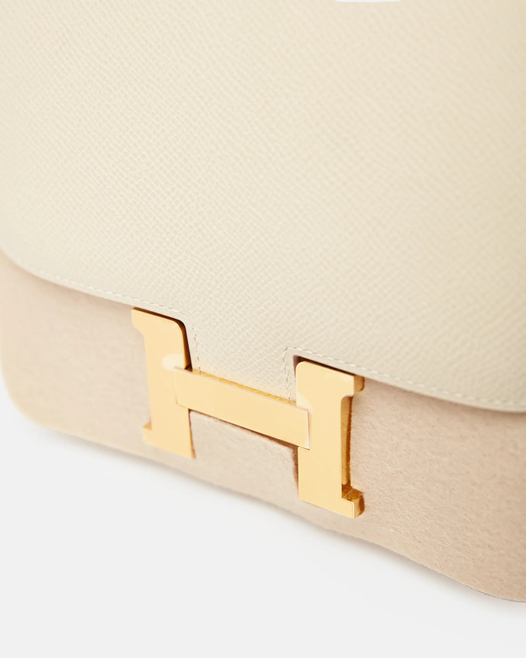 Hermès Mini Constance 18 Craie Epsom GHW