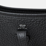 Hermès Mini Evelyne 16 Black Clemence PHW