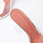 Amina Muaddi Rosie Glass PVC Transparent Slippers