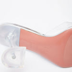 Amina Muaddi Rosie Glass PVC Transparent Slippers