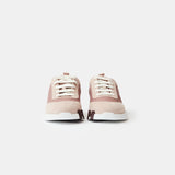 Hermes Bouncing Rose Opaline Parachute Fabric Suede Sneakers