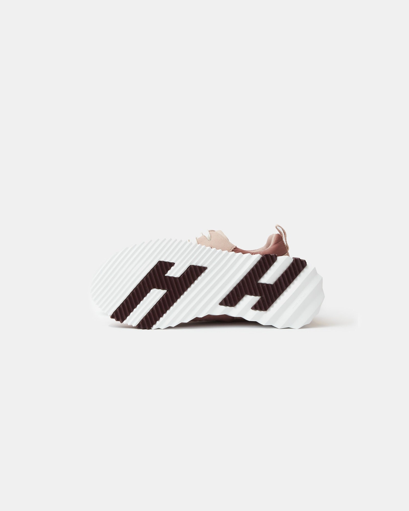Hermes Bouncing Rose Opaline Parachute Fabric Suede Sneakers