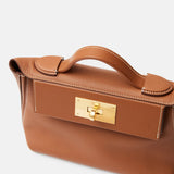 Hermès 2424 Gold Evercolor GHW
