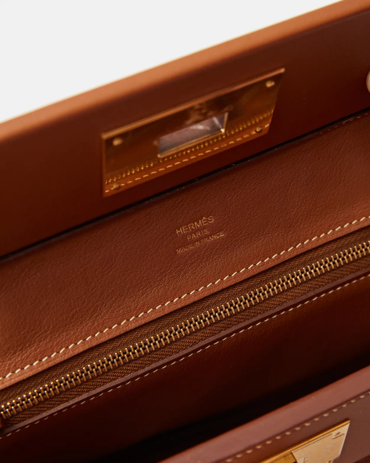 Hermès 2424 Gold Evercolor GHW