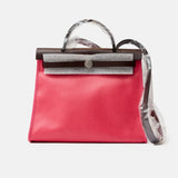 Hermès Herbag Zip Retourne 31 Rose Shocking Berline / Rouge Sellier