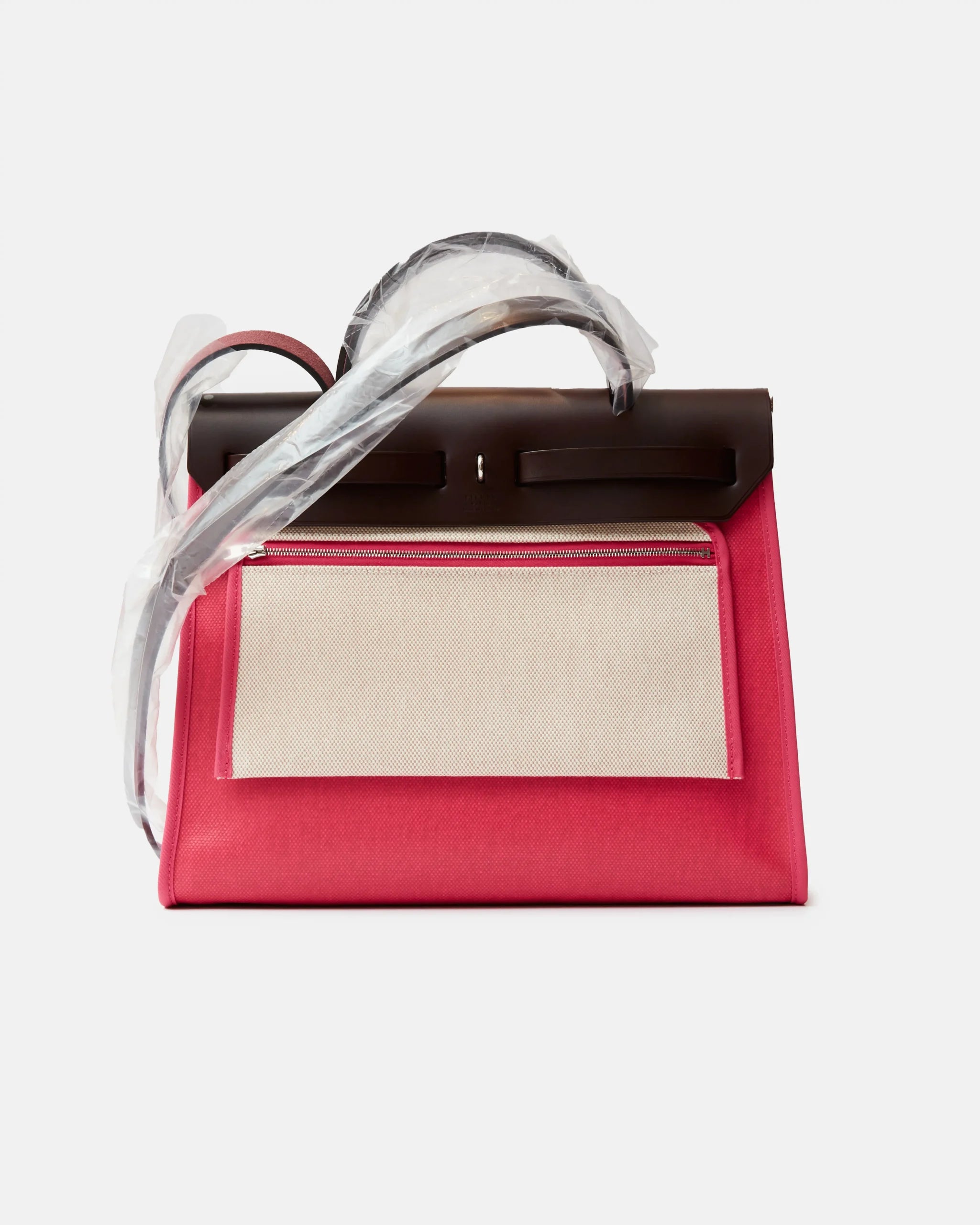 Hermès Herbag 31 Rose Shocking PHW