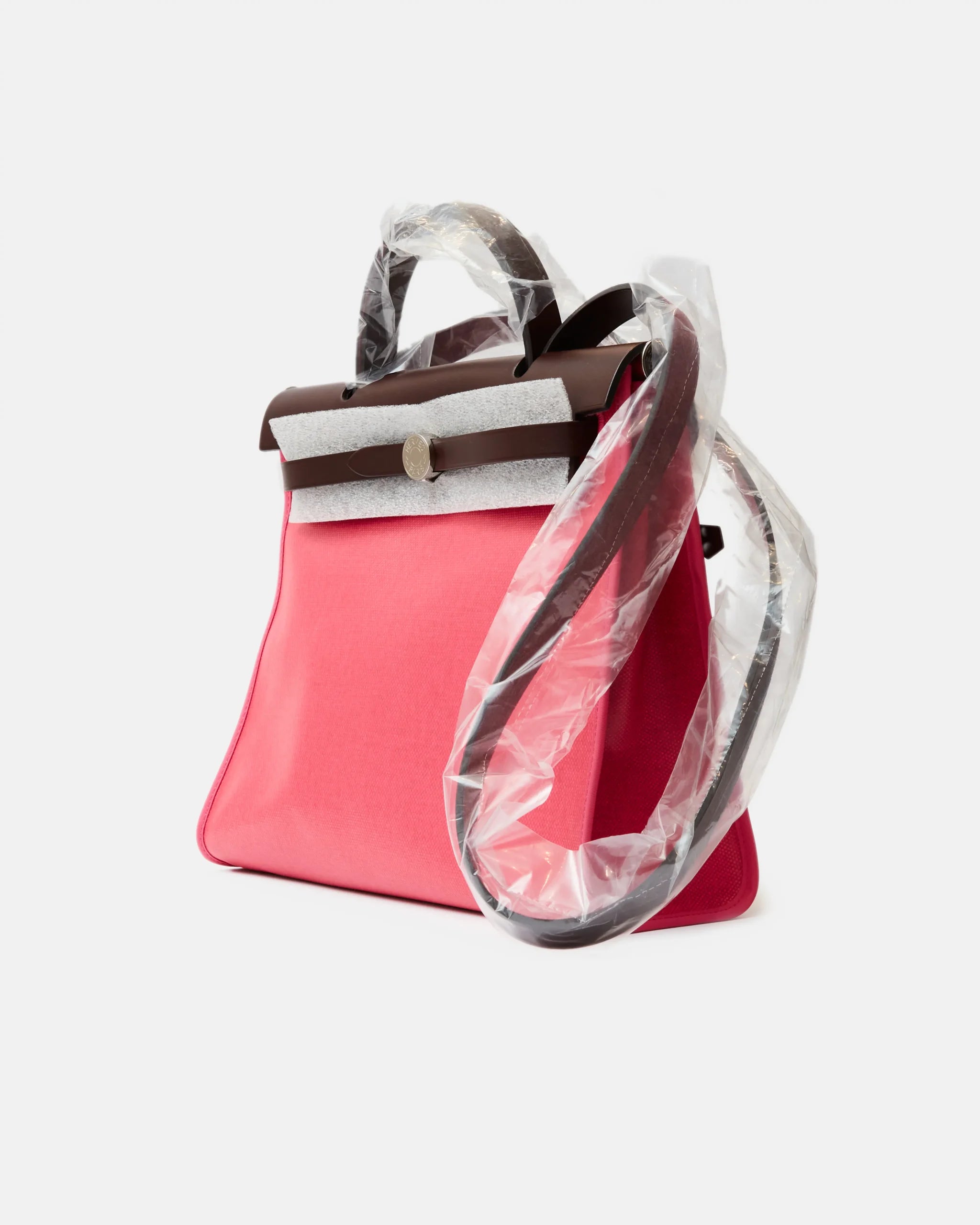 Hermès Herbag 31 Rose Shocking PHW
