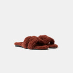 Hermès Oran Peau Lainee Cognac Sandals