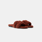 Hermès Oran Peau Lainee Cognac Sandals