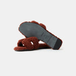 Hermès Oran Peau Lainee Cognac Sandals