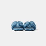 Hermès Oran Peau Lainee Bleu Sandals