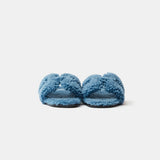 Hermès Oran Peau Lainee Bleu Sandals