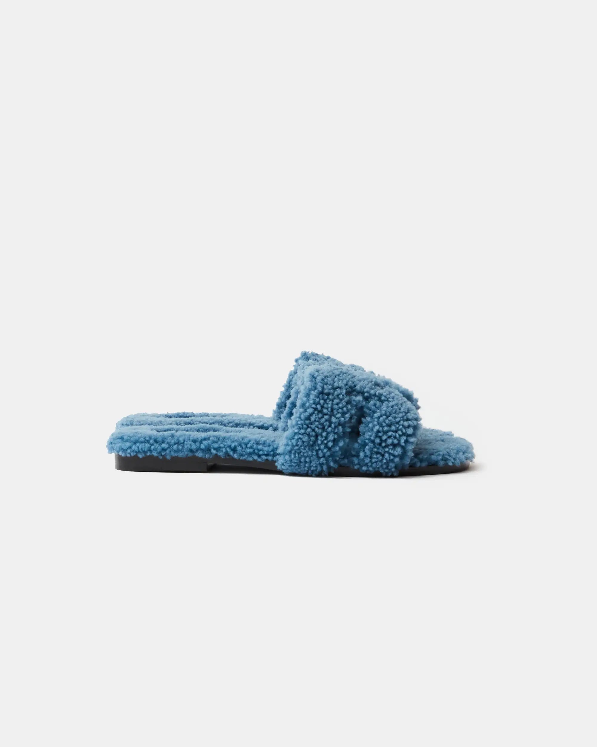 Bank Sandas Hermès Oran Peau Lainee Bleu Sandals – Selectif Official