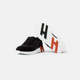 Hermès Bouncing Black Parachute Fabric Suede Sneakers