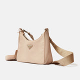 Prada Reedition 2005 Beige Nylon Bag