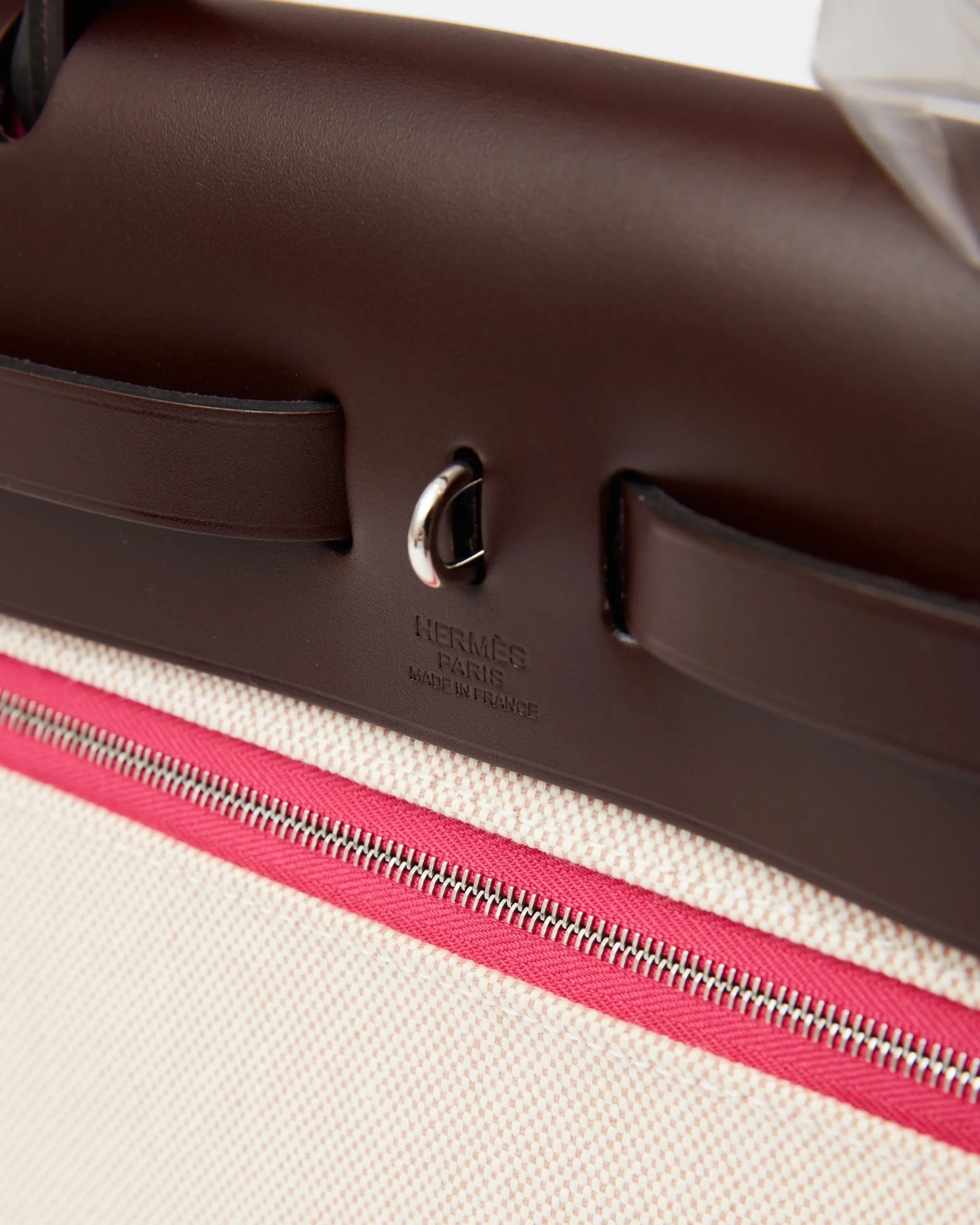 Hermès Herbag 31 Rose Shocking PHW