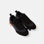Hermès Bouncing Black Parachute Fabric Suede Sneakers