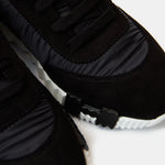 Hermès Bouncing Black Parachute Fabric Suede Sneakers