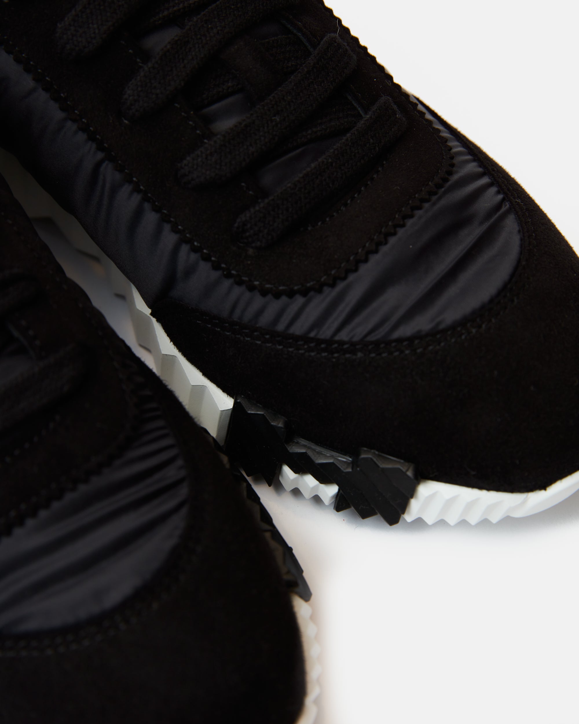 Hermès Bouncing Black Parachute Fabric Suede Sneakers