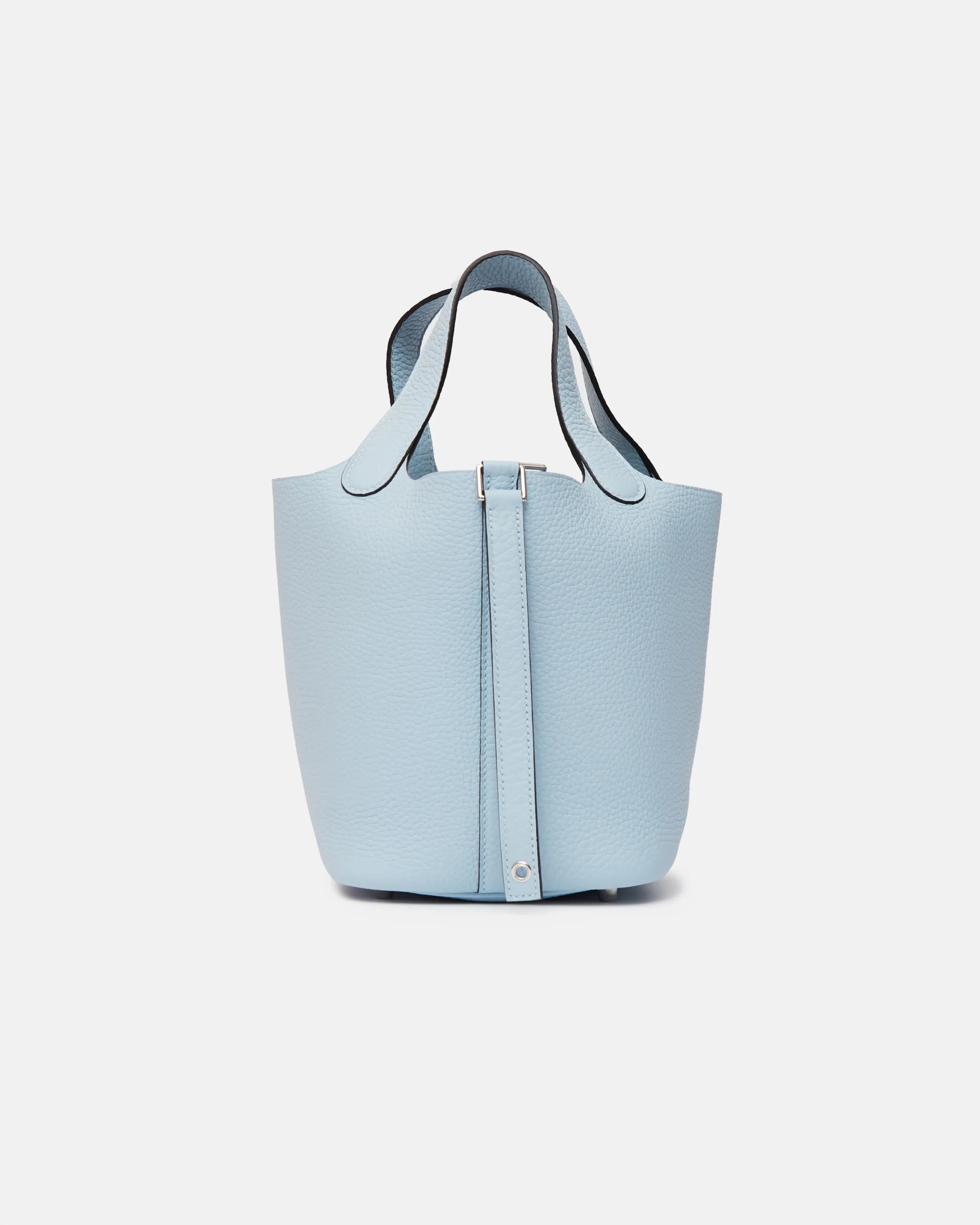 Hermès Mini Picotin 18 Blue Brume PHW
