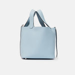 Hermès Picotin 18 Bleu Brume Clemence PHW