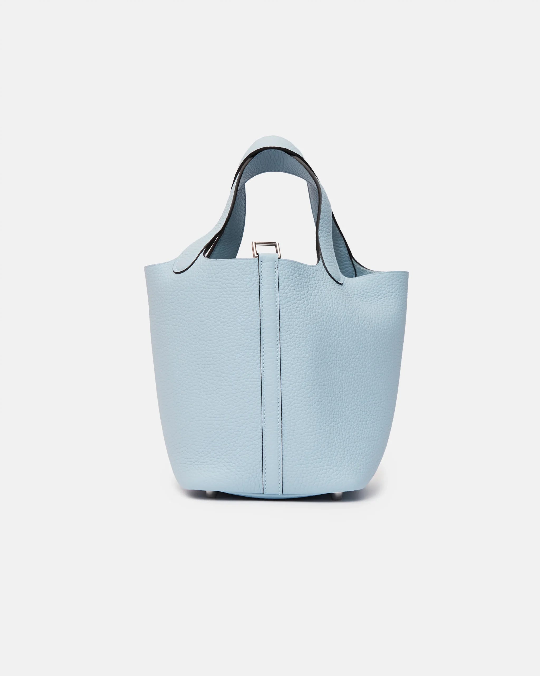 Hermès Picotin 18 Bleu Brume Clemence PHW