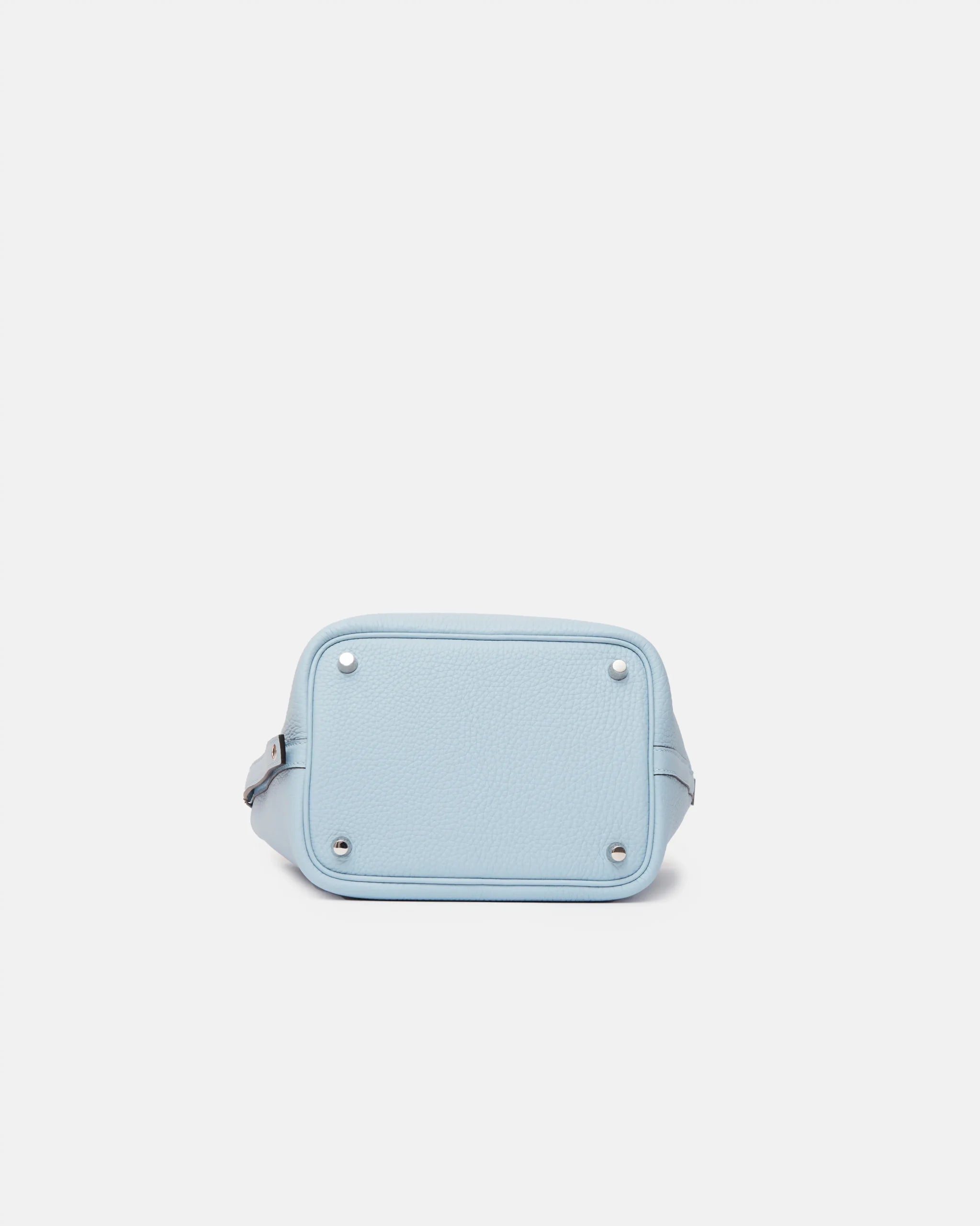Hermès Picotin 18 Bleu Brume Clemence PHW