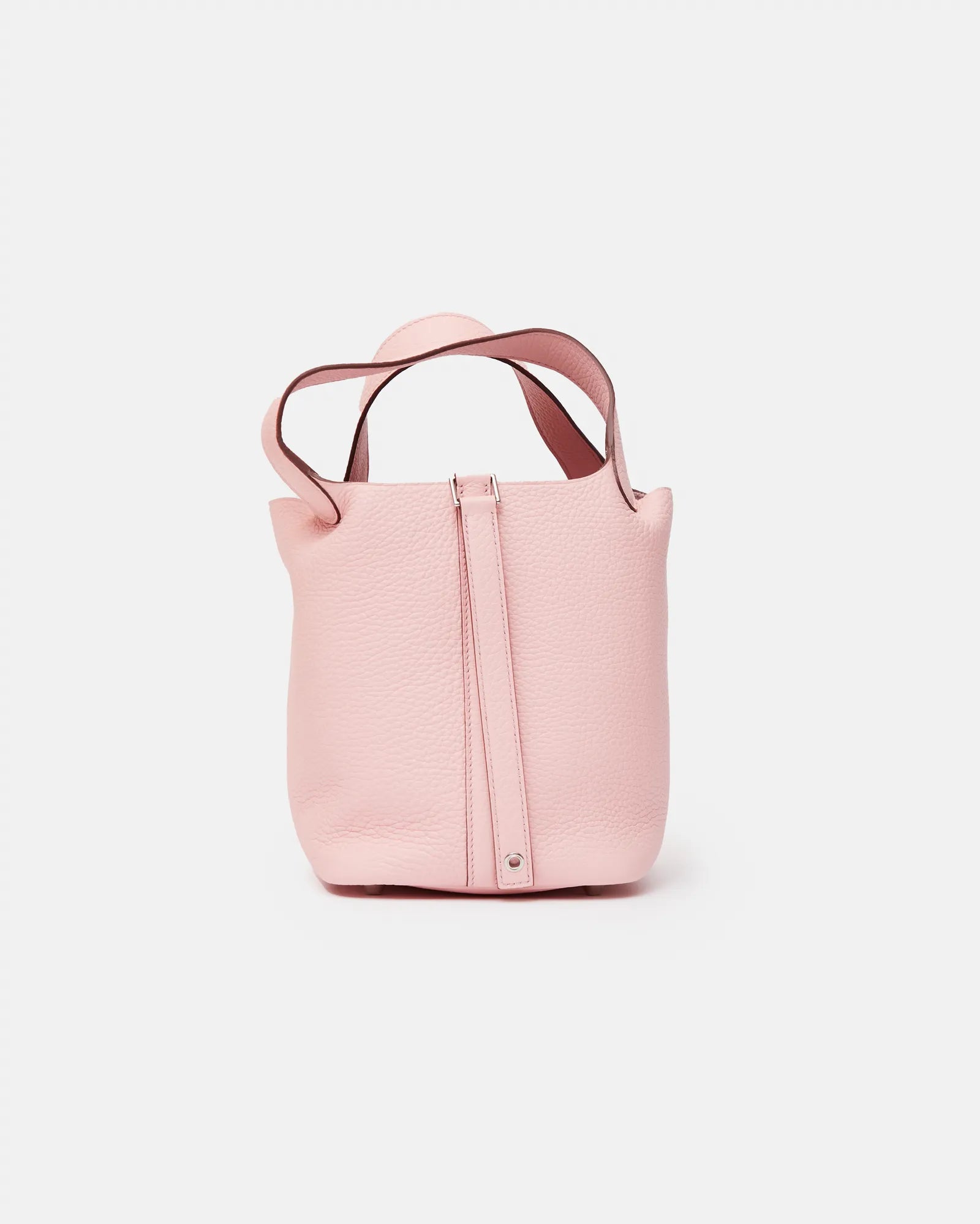 Hermès Mini Picotin 18 Rose Sakura PHW