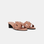 Hermès Oasis Rose Aube with Glitters Sandals