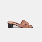 Hermès Oasis Rose Aube with Glitters Sandals