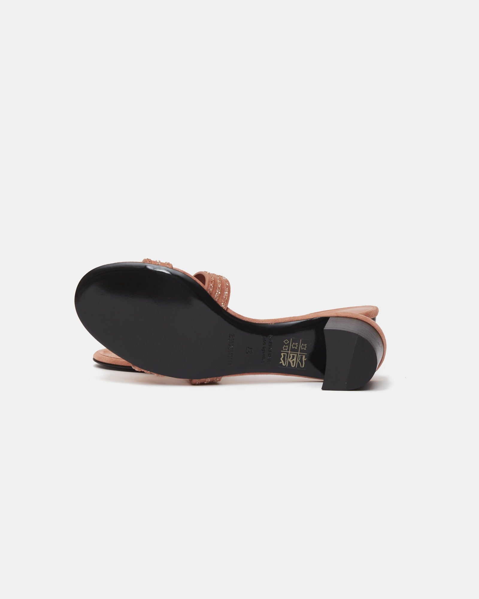 Hermès Oasis Rose Aube with Glitters Sandals