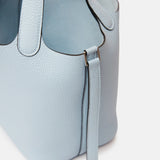 Hermès Picotin 18 Bleu Brume Clemence PHW