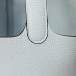 Hermès Picotin 18 Bleu Brume Clemence PHW