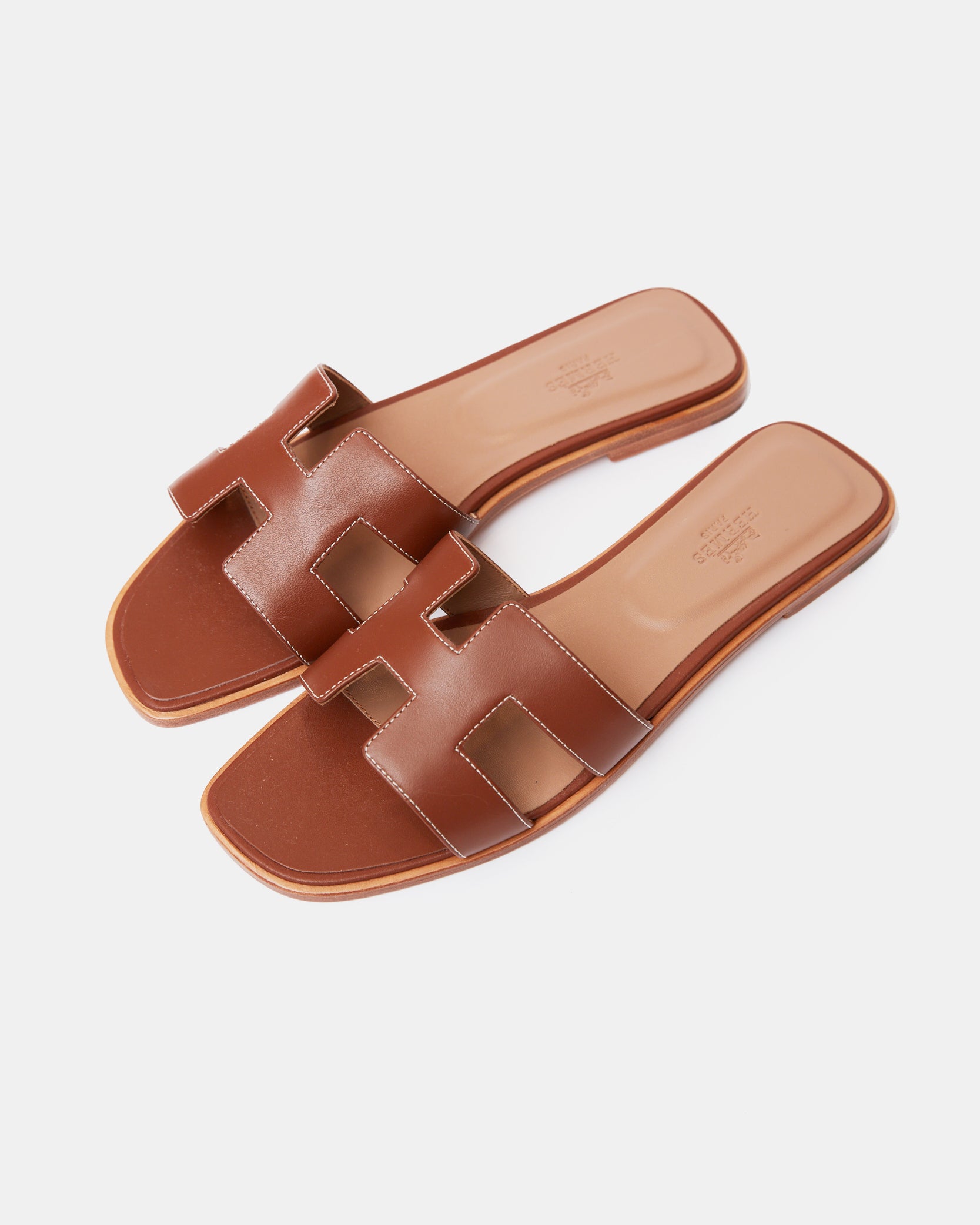Hermès Oran Gold Sandal
