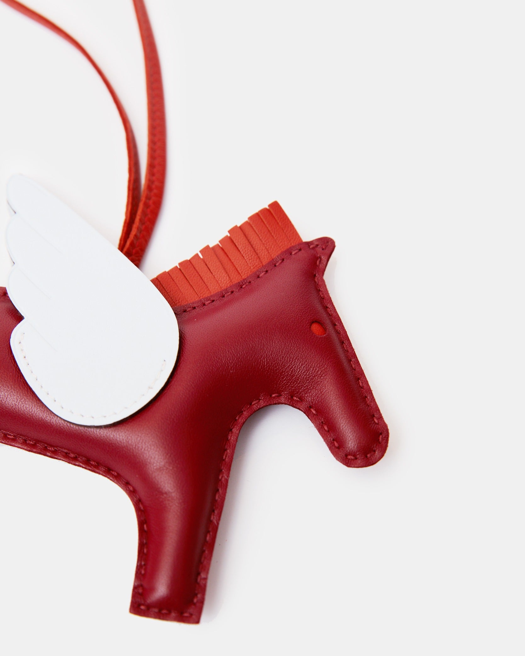 Hermès Rodeo Pegase Rouge Grenat/Bleu Brume/Cornaline MM