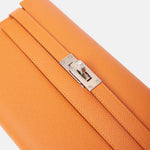 Hermès Kelly Classic Wallet Apricot Rose Azalee Epsom PHW