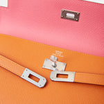 Hermès Kelly Classic Wallet Apricot Rose Azalee Epsom PHW