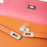Hermès Kelly Classic Wallet Apricot Rose Azalee Epsom PHW