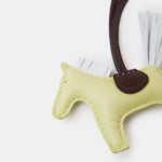 Hermès Grigri Rodeo Horse Jaune Bourgeon Charm in Milo Lambskin PM