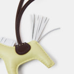 Hermès Grigri Rodeo Horse Jaune Bourgeon Charm in Milo Lambskin PM