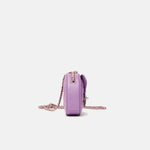 Chanel Heart Bag Medium Purple Lambskin Gold-Tone Metal