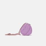 Chanel Heart Bag Medium Purple Lambskin Gold-Tone Metal