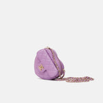 Chanel Heart Bag Medium Purple Lambskin Gold-Tone Metal